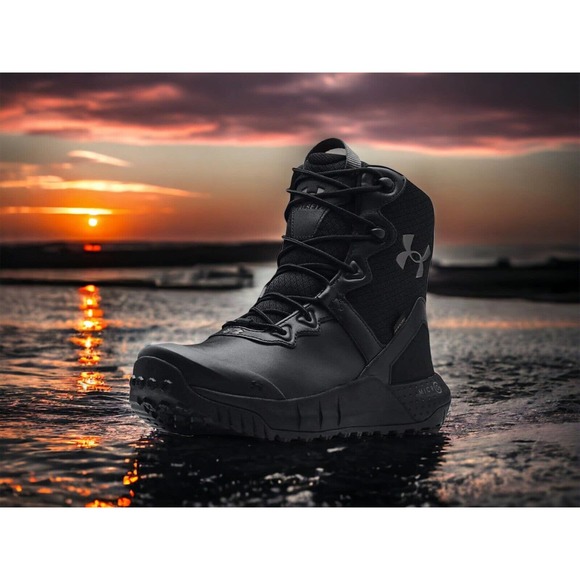 Under Armour UA Black Valsetz Waterproof Tactical Boots 3024266